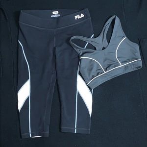 ❄️FILA ❄️legging/sports bra bundle. Sz S both